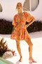 Hot Movement Mini Dress - Orange Multi | Sage and Paige AUS.