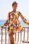 End Game Mini Dress - Yellow Multi | Sage and Paige AUS.