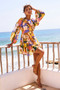 End Game Mini Dress - Yellow Multi | Sage and Paige AUS.