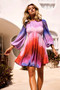 Rolla Mini Dress - Blue Multi | Sage and Paige AUS.