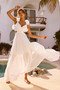 Carmen Gown Maxi Dress - White | Sage and Paige AUS.
