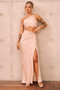 Make You Mine Maxi Skirt - Beige | Sage and Paige AUS.
