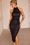 Caught In One Moment Midi Dress - Black | Sage and Paige AUS.