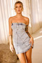 Landon Denim Mini Dress - Washed Blue | Sage and Paige AUS.
