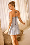 Landon Denim Mini Dress - Washed Blue | Sage and Paige AUS.