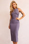 Vintage Classic Midi Dress - Charcoal | Sage and Paige AUS.