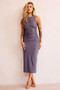 Vintage Classic Midi Dress - Charcoal | Sage and Paige AUS.