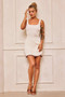 Time Out Knit Mini Dress - Cream | Sage and Paige AUS.
