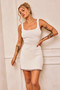 Time Out Knit Mini Dress - Cream | Sage and Paige AUS.