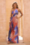 Meet Me In June Maxi Dress - Blue Multi | Sage and Paige AUS.
