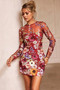 My Luck Mini Dress - Wine | Sage and Paige AUS.
