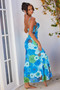 Meet Freya Maxi Dress - Blue Multi | Sage and Paige AUS.