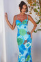Meet Freya Maxi Dress - Blue Multi | Sage and Paige AUS.