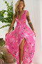 Just Like Paradise Maxi Dress - Hot Pink | Sage and Paige AUS.