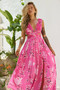 Just Like Paradise Maxi Dress - Hot Pink | Sage and Paige AUS.