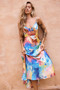 Send Love Maxi Dress - Blue Multi | Sage and Paige AUS.