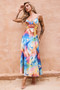 Send Love Maxi Dress - Blue Multi | Sage and Paige AUS.