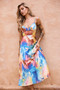 Send Love Maxi Dress - Blue Multi | Sage and Paige AUS.