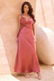 Farrier Maxi Dress - Maroon | Sage and Paige AUS.