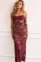Feel It Still Lace Midi Dress - Wine | Sage and Paige AUS.