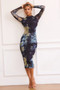 Nature Of Art Midi Dress - Green Multi | Sage and Paige AUS.