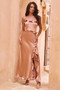Frill All Up Maxi Dress - Copper | Sage and Paige AUS.