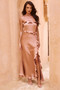 Frill All Up Maxi Dress - Copper | Sage and Paige AUS.