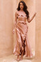 Frill All Up Maxi Dress - Copper | Sage and Paige AUS.