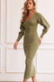 Reggie Knit Midi Dress - Moss | Sage and Paige AUS.