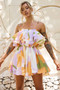 Falling Petals Mini Dress - Yellow Multi | Sage and Paige AUS.