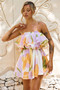 Falling Petals Mini Dress - Yellow Multi | Sage and Paige AUS.