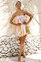 Falling Petals Mini Dress - Yellow Multi | Sage and Paige AUS.