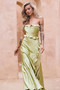 Frill All Up Maxi Dress - Olive | Sage and Paige AUS.