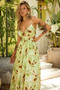 Lira Maxi Dress - Green Multi | Sage and Paige AUS.