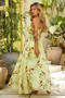 Lira Maxi Dress - Green Multi | Sage and Paige AUS.