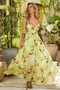 Lira Maxi Dress - Green Multi | Sage and Paige AUS.