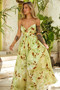 Lira Maxi Dress - Green Multi | Sage and Paige AUS.