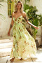 Lira Maxi Dress - Green Multi | Sage and Paige AUS.