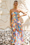 Outta Here Maxi Dress - Orange Multi | Sage and Paige AUS.