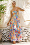 Outta Here Maxi Dress - Orange Multi | Sage and Paige AUS.