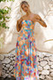 Outta Here Maxi Dress - Orange Multi | Sage and Paige AUS.