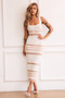 New Flow Knit Midi Dress - Beige | Sage and Paige AUS.