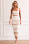 New Flow Knit Midi Dress - Beige | Sage and Paige AUS.