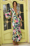 Pretty Please Maxi Dress - Green Multi | Sage and Paige AUS.