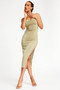 Ariel Midi Dress - Olive | Sage and Paige AUS.