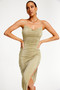Ariel Midi Dress - Olive | Sage and Paige AUS.