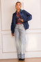 Dream Big Quilted Denim Jacket - Dark Blue | Sage and Paige AUS.