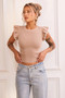 Maggy Knit Top - Camel | Sage and Paige AUS.