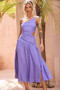 Going Somewhere Midi Dress - Cornflower | Sage and Paige AUS.