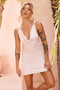 The Avenue Mini Dress - Beige | Sage and Paige AUS.